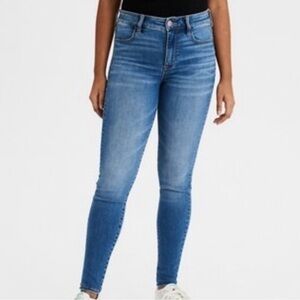 American Eagle Medium Wash Jeggings 0